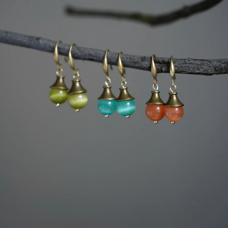 Handmade original earrings available in multiple colors, ideal summer jewelry for stylish outfits
