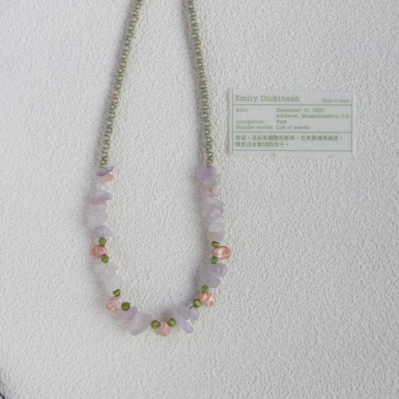 Handcrafted vintage crystal necklace with Czech beads offers a timeless, heartfelt gift for her with artisan detail and charm.