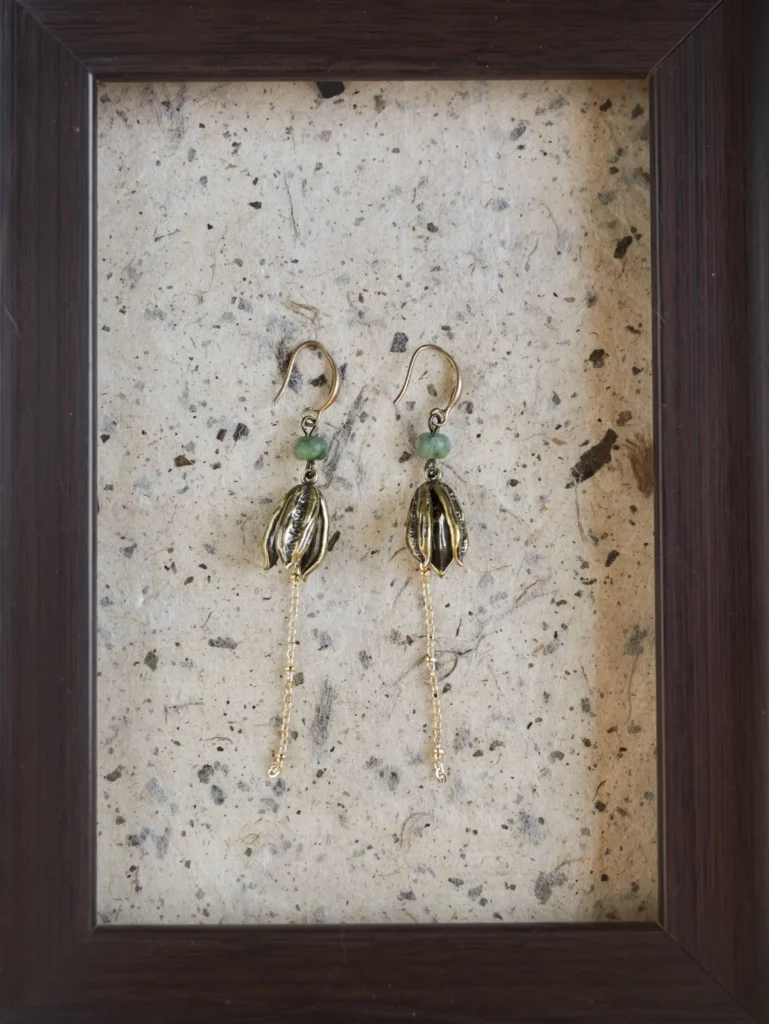 Vintage-inspired handmade earrings for women, featuring original design and elegant craftsmanship for unique daily style.