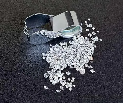 A brilliant, flawless D-color diamond, representing the highest quality grade for both color and clarity in a gemstone.