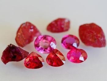 Gübelin gem lab ruby color grading system with six defined levels of red.