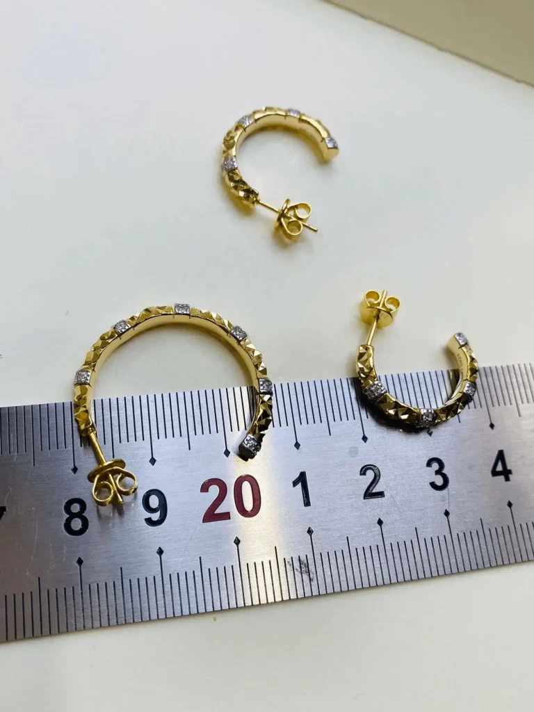 Handmade hoop are displayed to show their size and diameter clearly.
