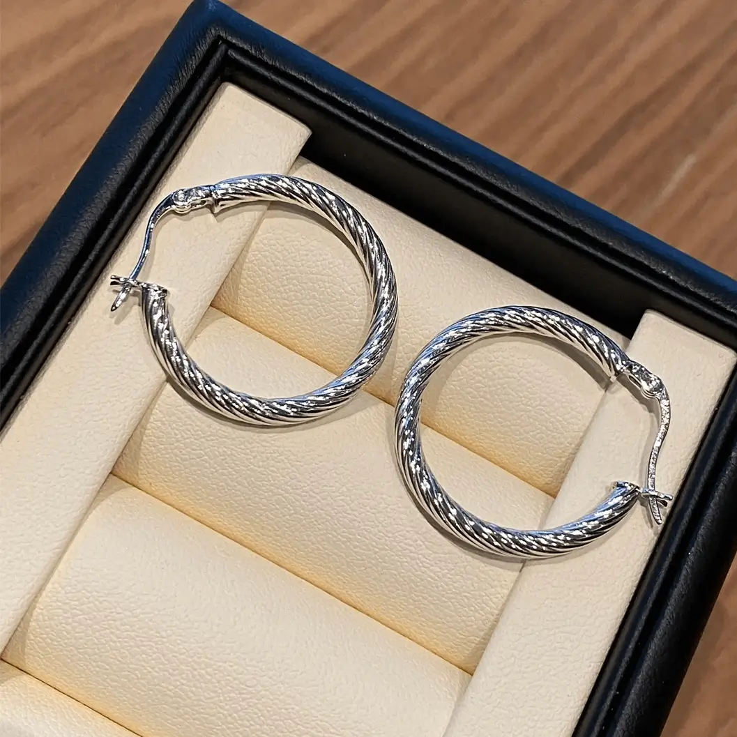 925 silver studs for daily wear, no need to remove when showering or sleeping.