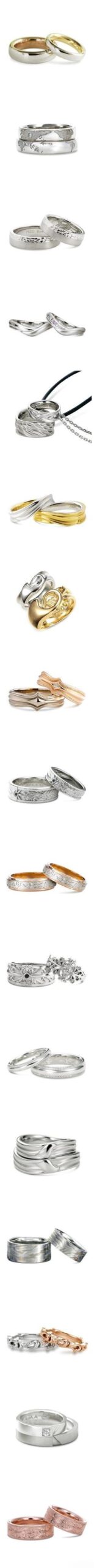 K.uno bands collection - featuring full diamond rows and single diamond designs.