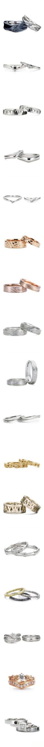 K.uno rings collection - featuring identical styles and craftsmanship in both rings.