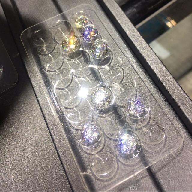 Brilliant-cut moissanite gemstone with dazzling sparkle at an affordable price, a stunning example of high-dispersion colorful white gemstones