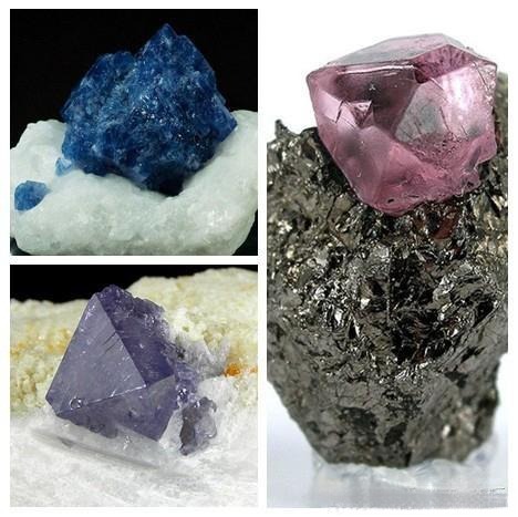 A complete gem crystal specimen, used to illustrate the desirable morphology often lacking in alluvial rough stones.