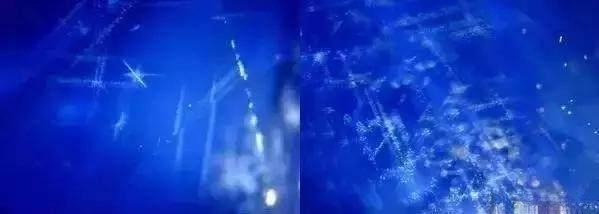 Microscopic view of Kashmir blue sapphire showing unique snowflake-like inclusions that create its signature velvety texture.