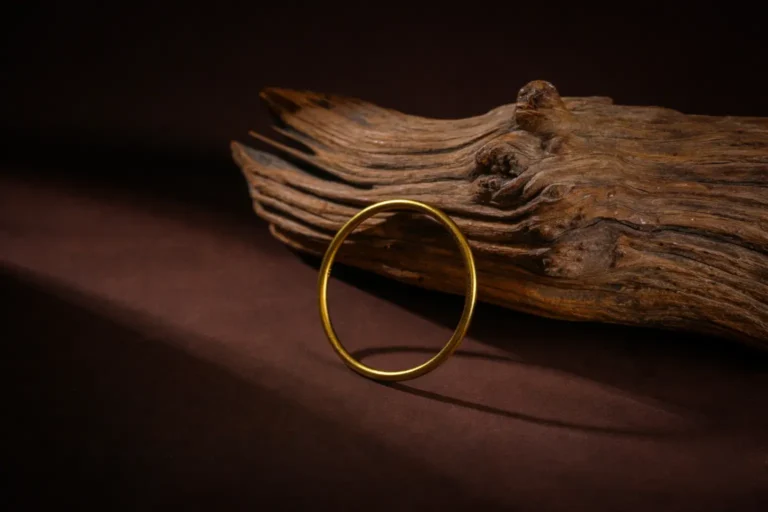 68.97g PeonyJewels handmade gold bangle prevents gold recasting weight loss.